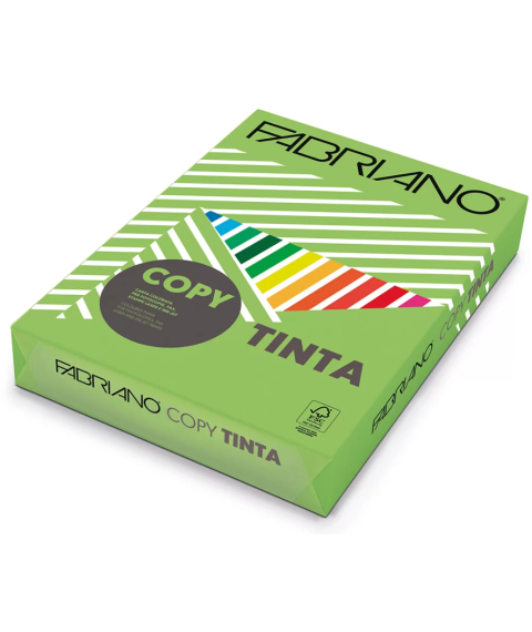 Hîrtie colorată A4 FABRIANO Tinta Verde Pisello, 160 gr/m2, 250 foi, intensiv, verde mazăre